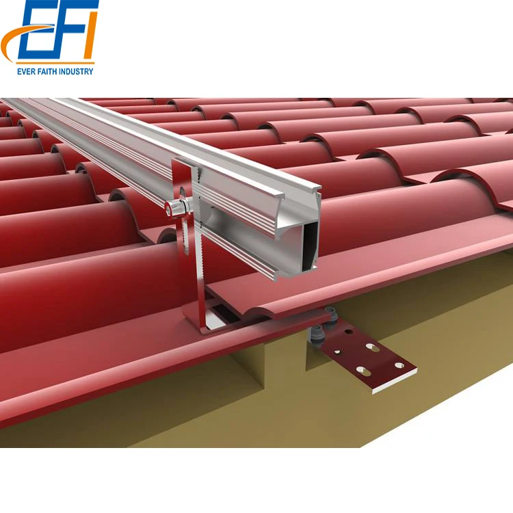 Standing Seam Solar Pv Panel Structure Metal Roof Mounting Frame System Price