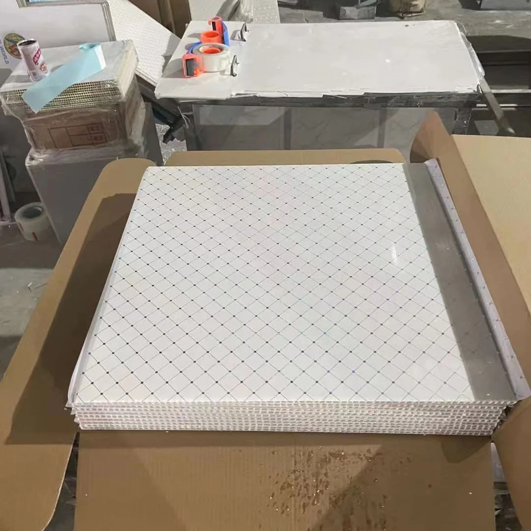 2x2 подвесные потолочные плитки ПВХ пластиковые панели акустические 2024 Новая цена для домашнего декора