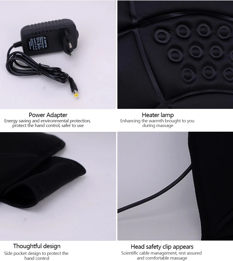 High Quality Kneading Shiatsu Massage Whole Body Massage Mattress  Car Home Massage Seat Cushion