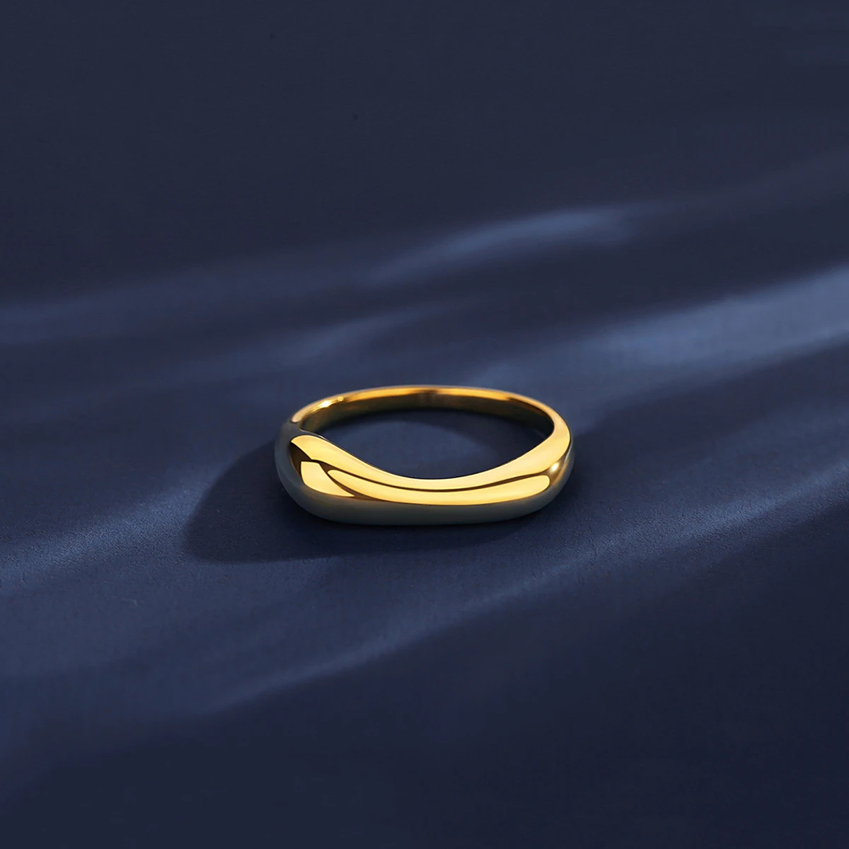 SP-LAM Popular Stainless Steel Metal Luxury Jewellery Woman Fashion Gold Plated Gift Jewelry Punk Ring