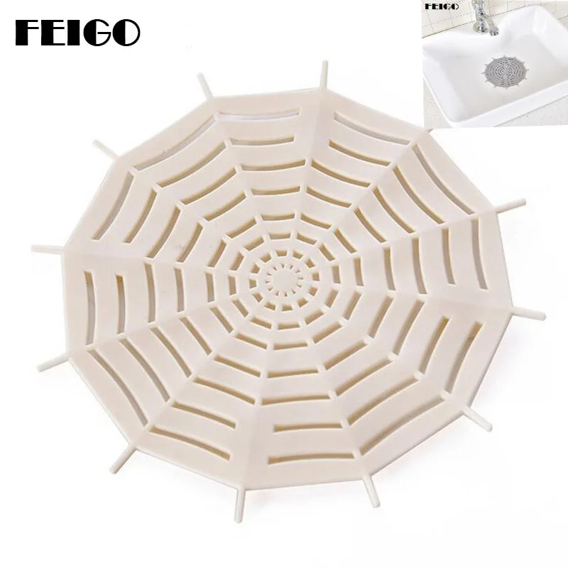 Creative Spider Web Drain Rubber Circle Silicone Plug Shower Bathtub Bathroom Leakage-proof Drain Sink Basin Stopper H29