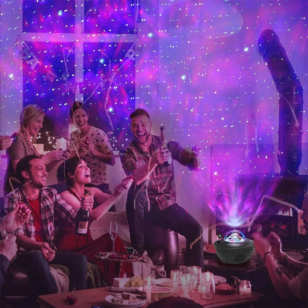 
2021 Hot Selling Remote Controlled LED Laser Light Sky Projector Star Starry Night Light Projector 