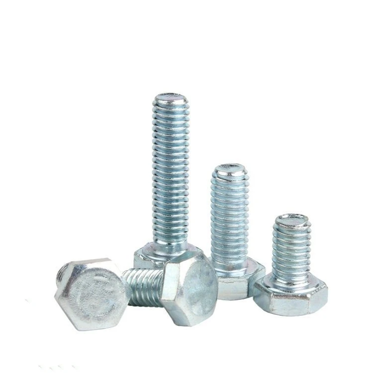 Mild Steel Hexagon Bolt Nut Zinc Coated Machine Thread Customizable M8-1.25x50mm Crossbow Bolts Best Price OEM Supported