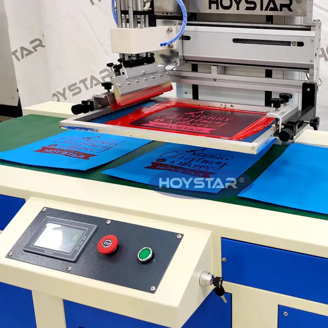 pneumatic screen printing machine for nonwoven bag paper kraft bag screen printers machine dimpression sur sac en plastique