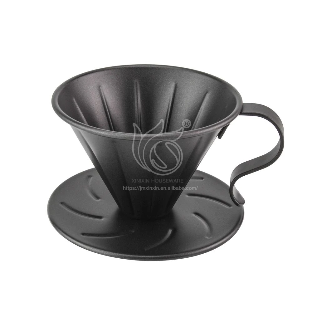 304 Stainless Steel Coffee Filt Perforated Drip Reusable Coffee Filter Cup Pour Over Coffee Filter Portable Custom Metal