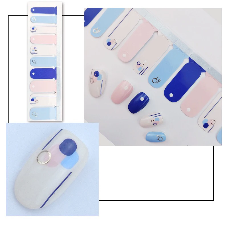 2020 новый стиль частная марка пользовательские полоски для лака для ногтей настоящие наклейки гелевые наклейки для ногтей