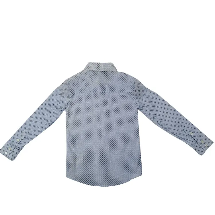 
100%Cotton Shirt Boy Breathable Long Sleeve Plaid Shirt for home and holiday 