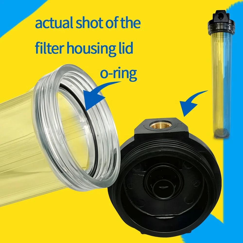 wholesale water filter parts external thread 10'/20' big fat filter housing
