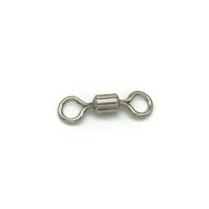 Fast delivery Wholesale high quality White nickel copper Stainless Steel American fishing accessories rolling swivel