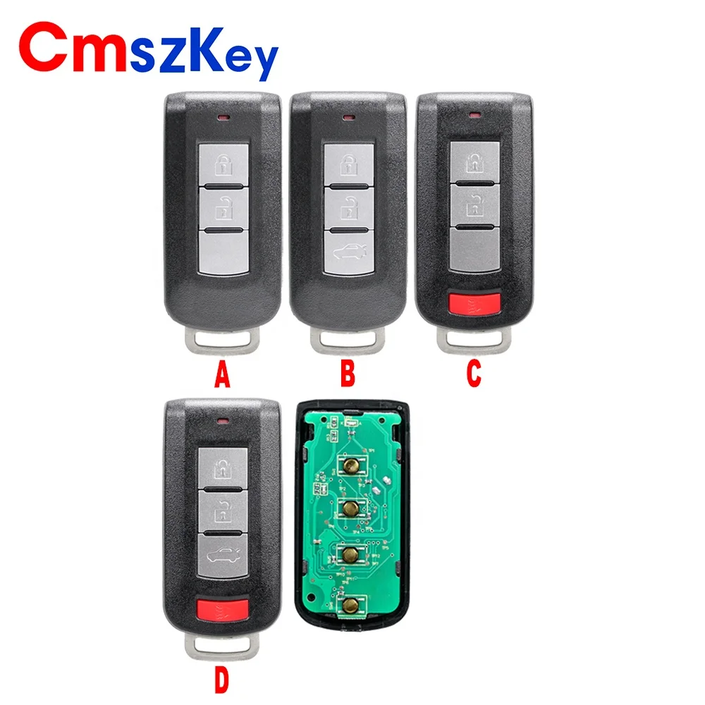 For Mitsubishi Outlander Lancer  ASX 2B 3B 4B Remote Key Fob 433Mhz 46 Chip G8D-644M-KEY-E