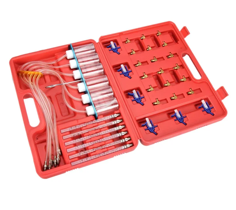 Diesel Injector Flow Meter Test Kit Common Rail Adaptor Fuel Tester Set Automotive Tools Nozzle Tester