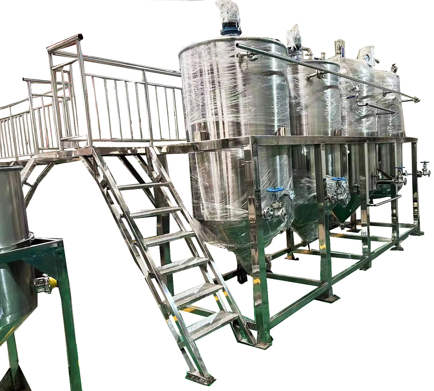 small used machinery equipment recycle mini soya plant cooking oil purification refinery machine