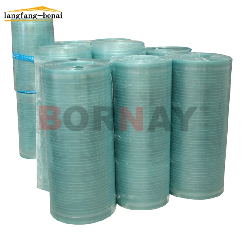 Langfang bonai  Fiber Glass Clear Corrugated Skylight FRP Roof Sheet Supplier for Building