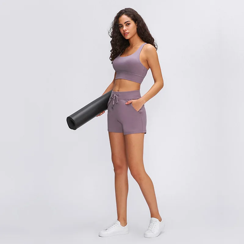 Plus Size Wholesale Elastic Drawstring Loose Girls Hot Shorts Pants Casual Sport Yoga Running Womens Shorts