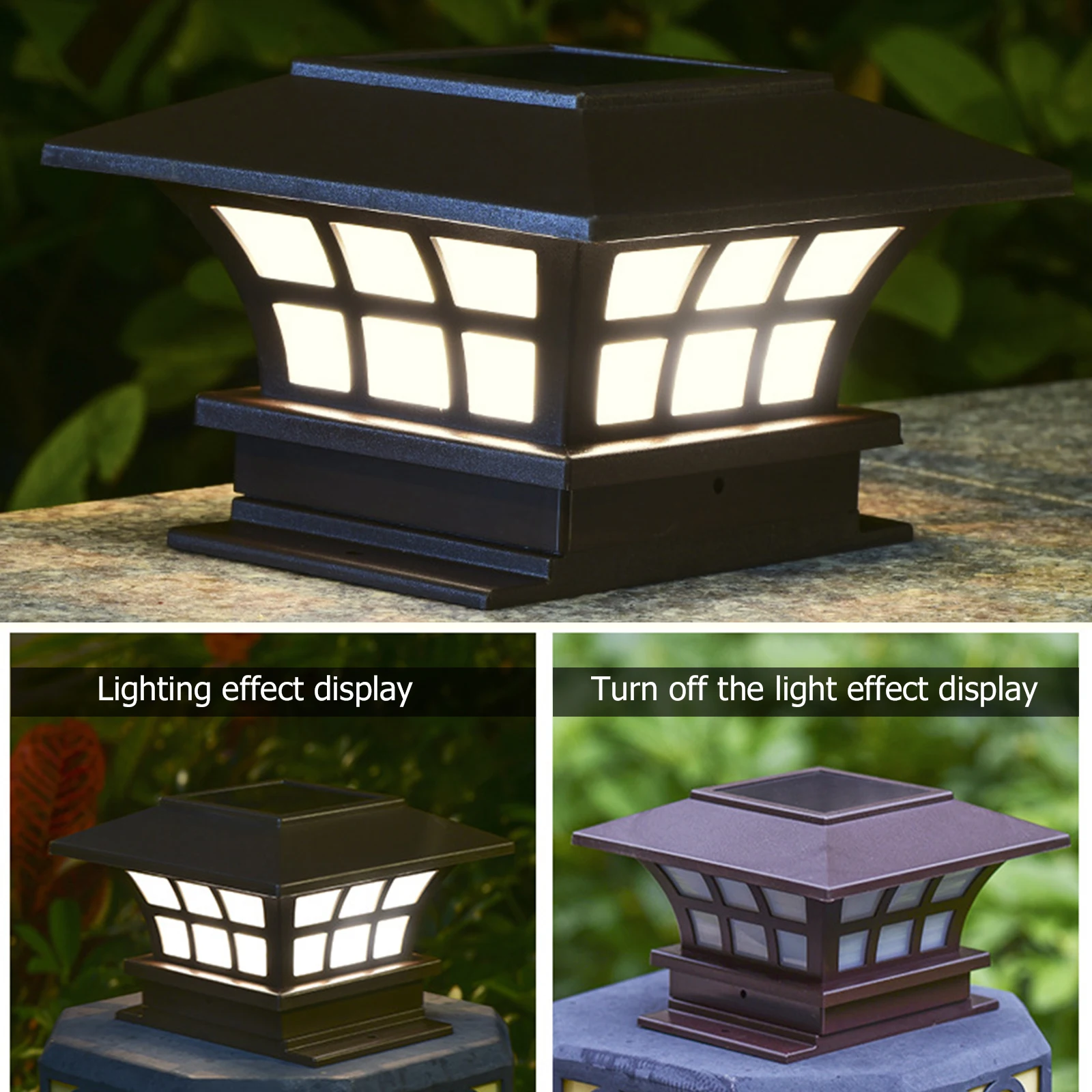 2023 Solar Lights Outdoor Post Cap Deck Led Lights for 4x4 Wooden Posts sale china wholesale split solar fenc light led