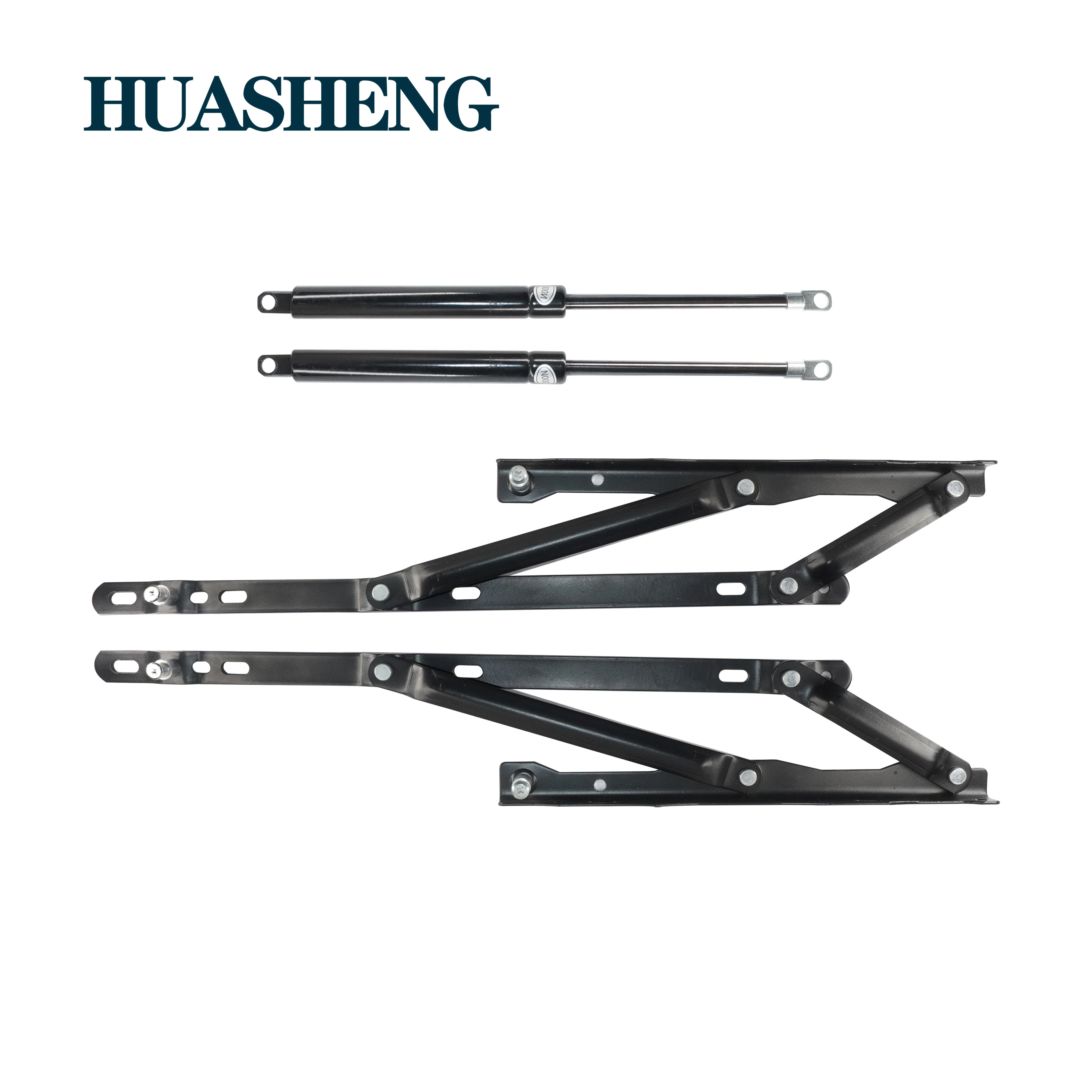 Storage pneumatic rod folding slat bed frame wall bed hydraulic support heavy duty gas lift mechanism