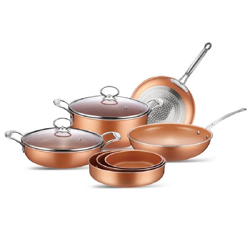 Hot Wholesale Press Aluminum Saucepan Kitchen Non Stick Cookware Sets For Home Kitchen Restaurant Cooking