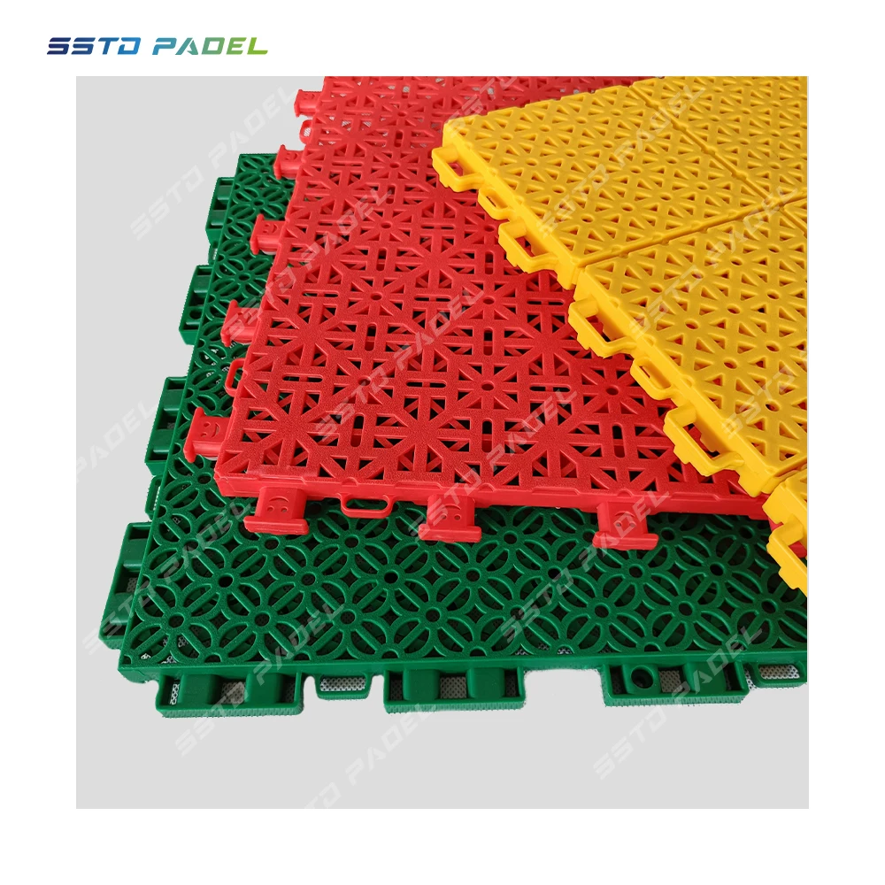 2024 SSTD  price outdoor fiba approved waterproof removable floor suspended back yard floor mini basketball court flooring