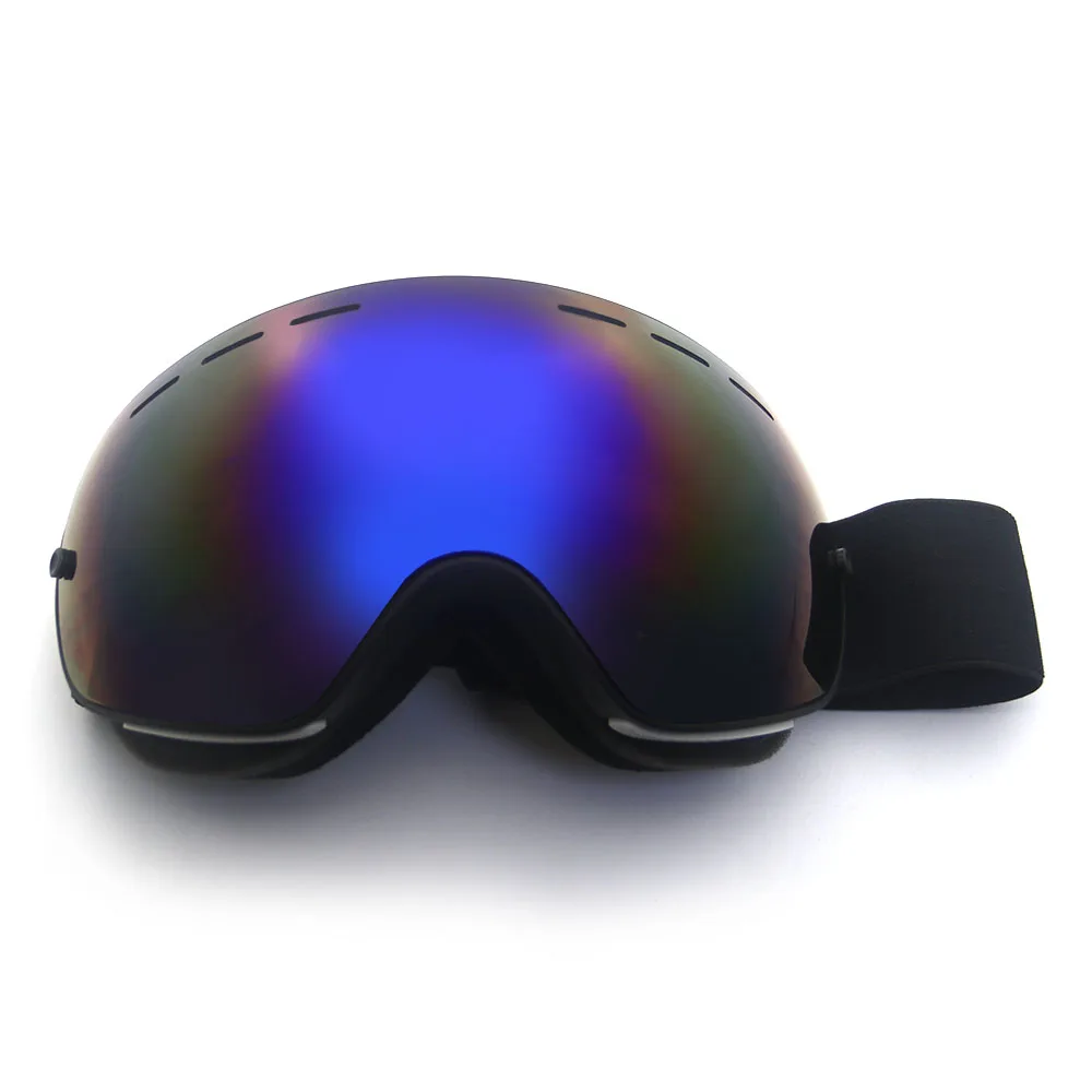 Wholesale Frameless Snowboard Goggles Real Lens Skiing Polarized Glasses Custom LOGO Anti fog Anti Wind Ski Goggle