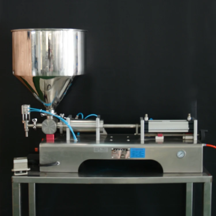 1/2/4 nozzles semi automatic piston paste filler cosmetic cream filling machine