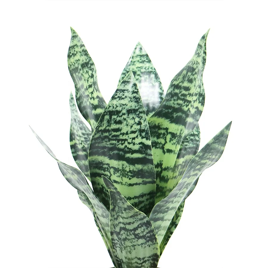 Оптовая Продажа 42 см высокое моделирование sansevieria растение с горшком