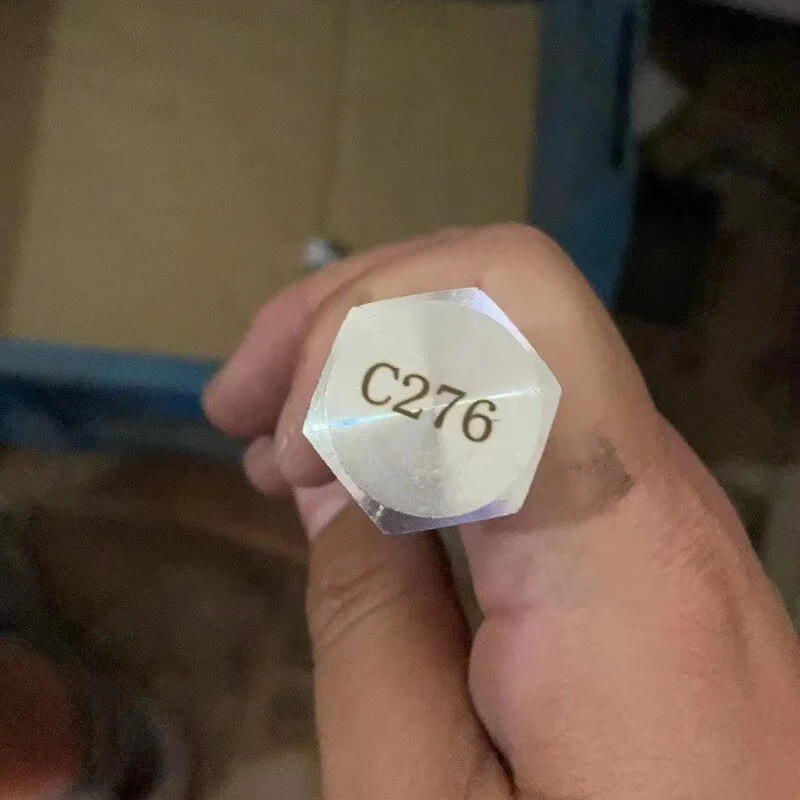 Hastelloy C276 C22 stud bolts with nuts 1/2 3/4 5/8 M8 M10 M12 M24 M27 thread rod stud bolt