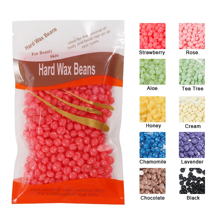100g/bag depilatory small hard wax beans for hair removal-A3
