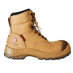 safety boots with unique design Wheat nubuck leather industrial safety boots with steel toe mining safety shoes