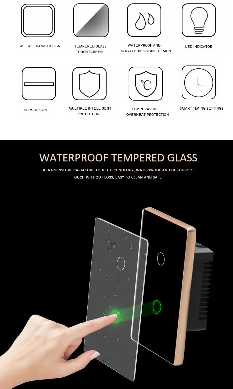 smart home wall switch controller APP wireless iot gang switch home automation switches socket google assistant