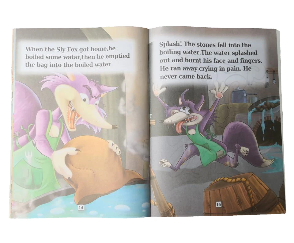 Low Moq Fable Novel Publishing Children Educational English Books Hardcover Paperback Storybook Printing Service