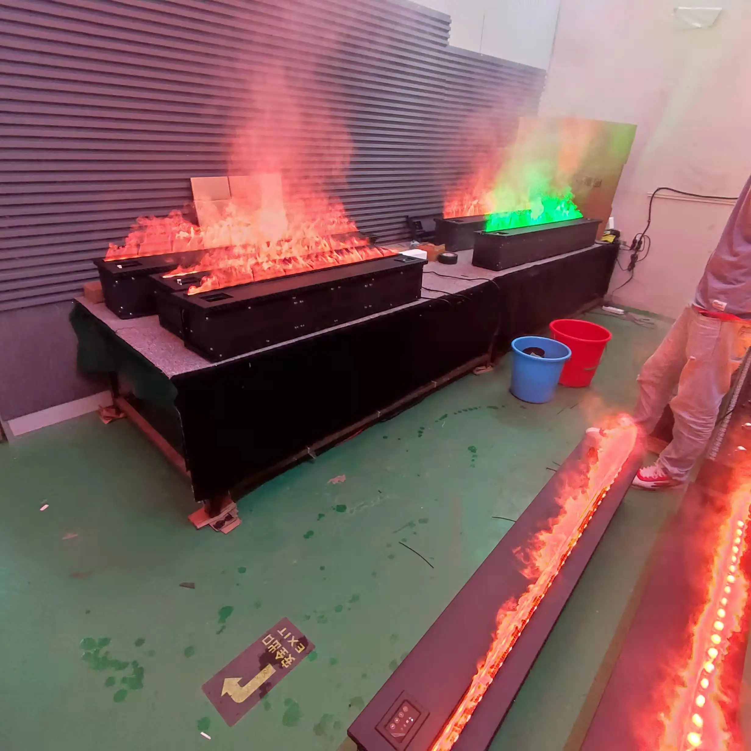 Light mapping flame fireplace wholesale custom water vapor LED atomized fireplace