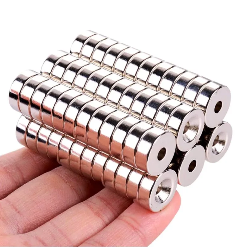 Strong Suction Custom Rare Earth Countersunk Screw Magnets For Speaker Motor