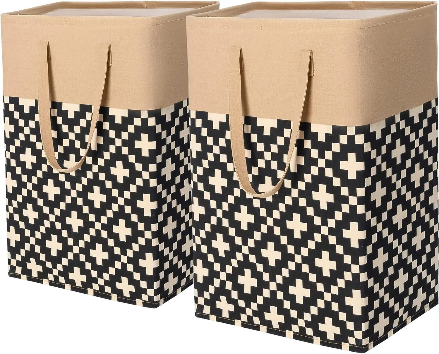 Capacity fabric  Rope Woven foldable cotton organizer laundry basket hamperwith lids  for baby blanket Storage