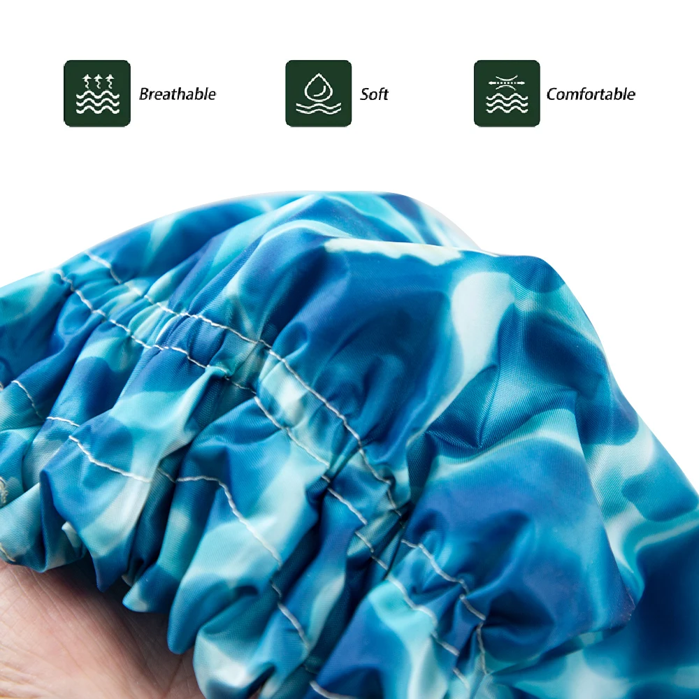 Oversize Adjustable Shower Caps Silk Sleep Cap Women Long Hair Shower Hat Bath Caps