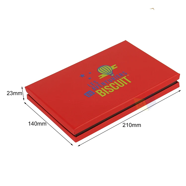 wholesale custom 2 piece lid and base rigid cardboard cookie pastry paper food gift biscuit packaging box with cushion pad