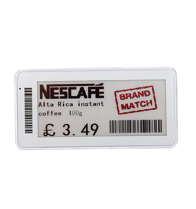Sertag 2.9 inch e ink price tag BLE 5.0 nfc electronic shelf label