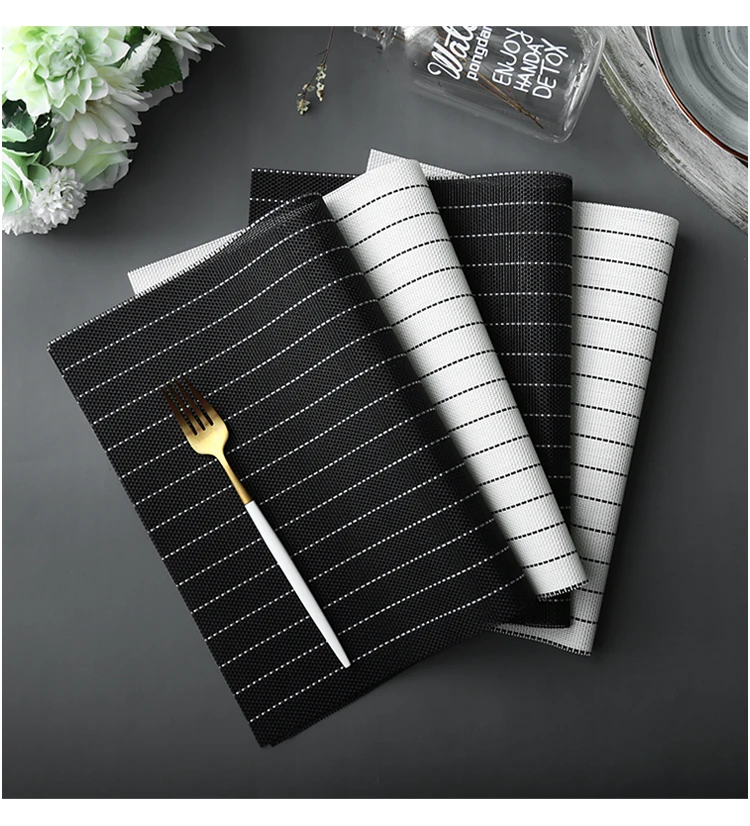 Антискользящий коврик из ПВХ, Классическая подстилка для столовых приборов, Водонепроницаемый Виниловый кухонный коврик 2020, новый дизайн, Обеденный набор, прямоугольные подстилки для дома