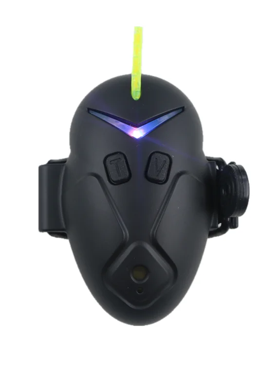 Adjustable Tone 6 LED Indicators Waterproof JZH-RF5618 Black 4+1 Catfish Bite Alarm Fishing CE Certified Streams Lakes Made ABS