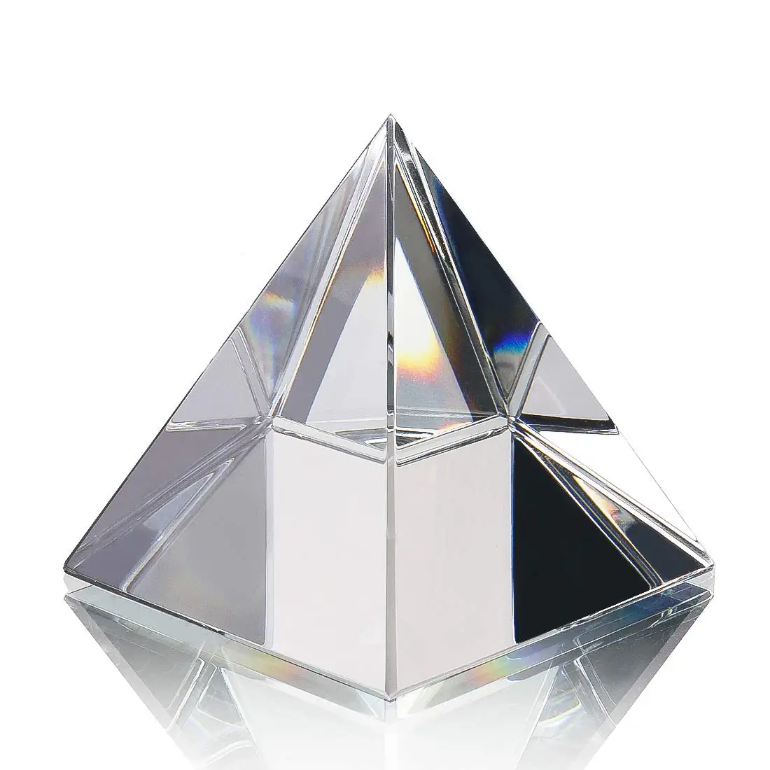 60MM Crystal Pyramid Figurine Collectible with Gift Box