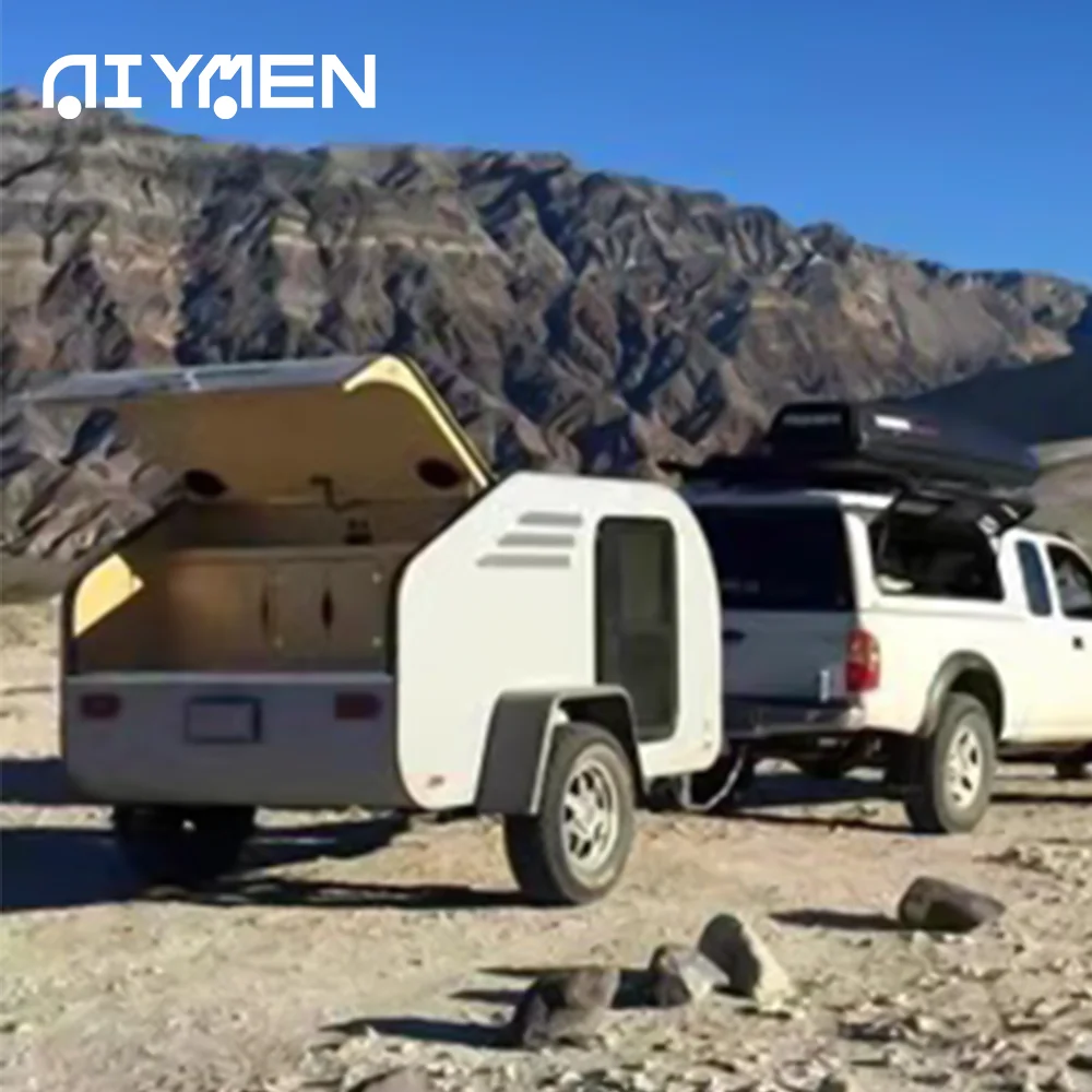 Factory Price Mini Travel Camping Camper Offroad Tear Drop Trailers Ultralight Expandable Overland Trailer For Sale