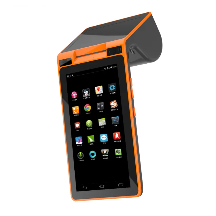 
pos system Tablet pos terminal with dual screen thermal printer and NFC/RFID reader pos machine terminal 