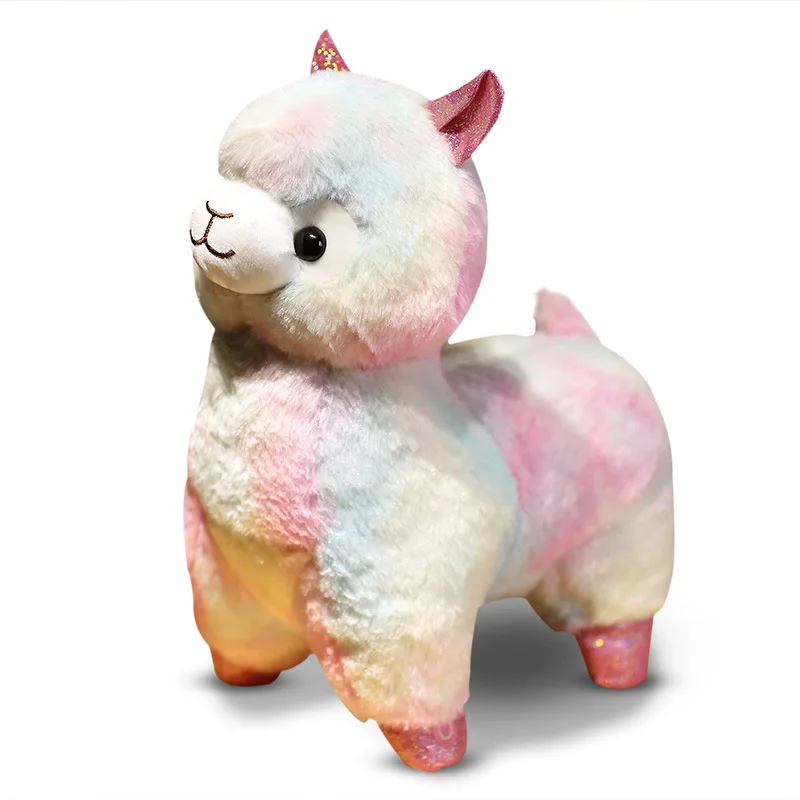 Valentines Day Girls Gift Alpaca Plush Toy Stuffed Pillow With Led Light