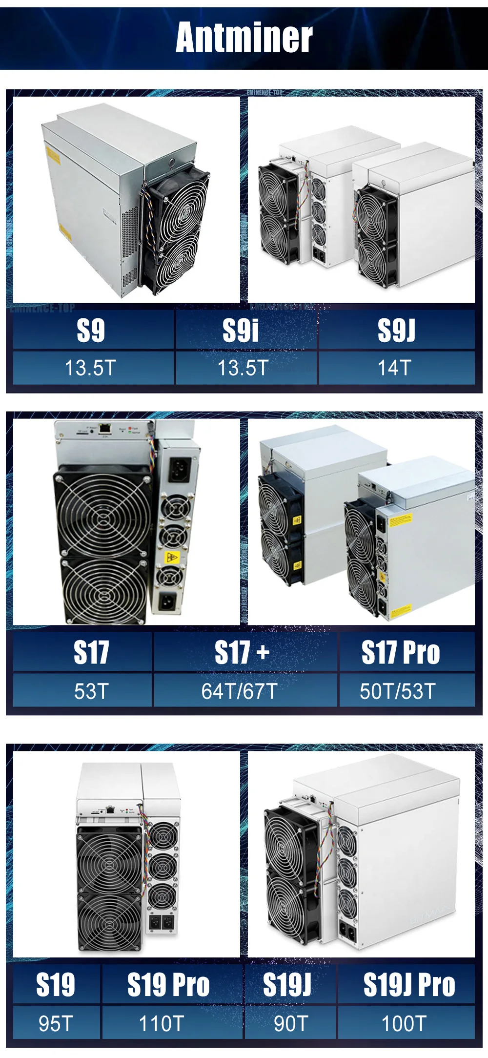  Б/у Майнер Asic Antminer S17 + 73Th/s Биткойн Bitmain ASIC машина Pro