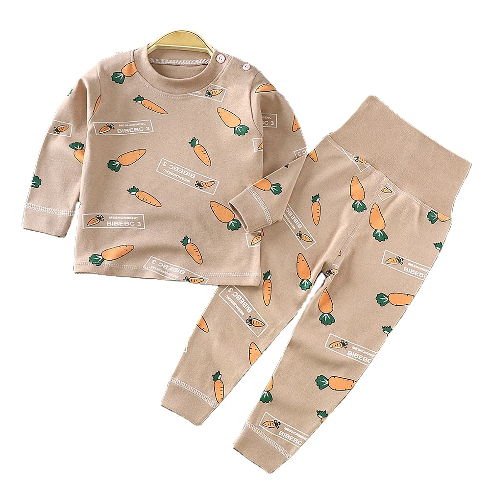 
Unisex Kids Pajamas sets two Piece Children Pajamas sets kids cotton warm sets 