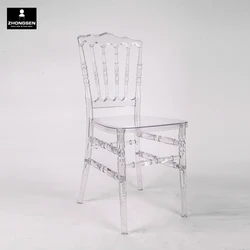 New Design Wholesale Clear Resin Napoleon Made in China Factory for Dining  Hotel  Event  Wedding