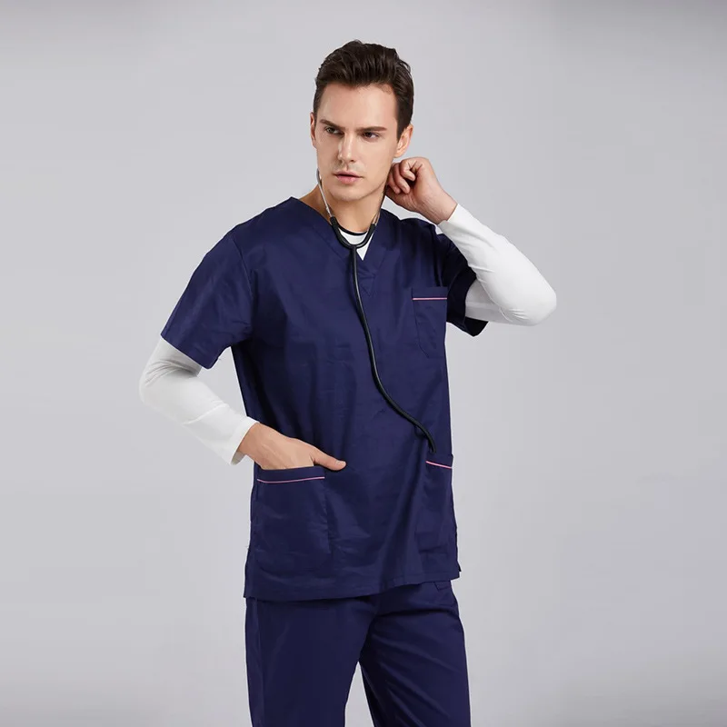 Hospital doctor surgery clothes wash clothes short sleeves scrubs and pants wash clothes  manufacturer scrubs
