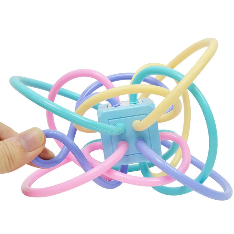 Оптовая продажа, органический новый дизайн, погремушка из мягкого АБС-пластика, детская игрушка-прорезыватель для зубов, детский силиконовый Прорезыватель для зубов