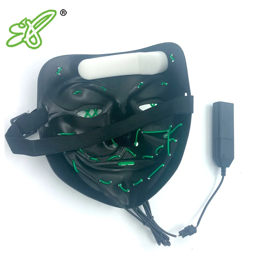 Halloween Mask LED Light up Mask for Festival Cosplay Halloween Costume Masquerade Parties,Carnival,Gifts