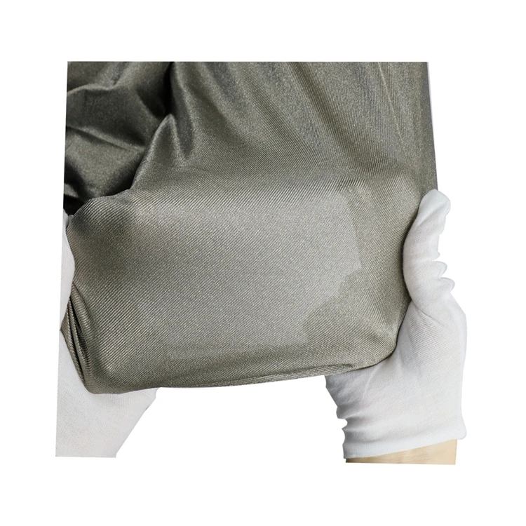 Advanced technology custom silver antibacterial fabric Simple silver fabric foil fabric silver