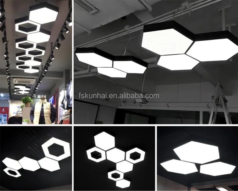 Led Office Lamp Surface Installation and Suspension Line Installation of square Ceiling Lamp KH-WJA011